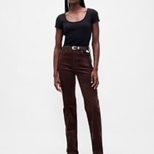 Gap High Rise Corduroy '90s Slim Straight Jeans